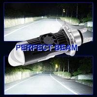 Sunshiny Y1 MT H4 Bi LED Projecteur Lentille Phare 8000LM Moto Laser Lumière H4 H7 H11 H1 Plug and Play LED Phare