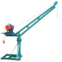 360 degrés rotation 2ton petite utilisation extérieure mini grue de moteur grue de levage de singe