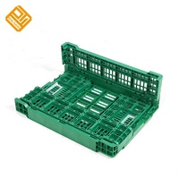 Caisse en plastique pliable en maille empilable pour légumes et fruits, tête de laitue, agriculture