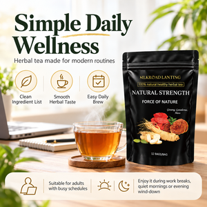 Té Herbal Natural Strength Force of Nature con Ginseng, Reishi y Maca para el Apoyo Diario al Bienestar, Personalización B2B, OEM - Product Image 2