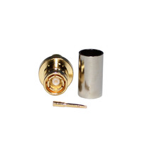 Connecteur coaxial SMB-C-K3 tout cuivre connecteur SMB femelle pour câble et fil RG58 et RG142