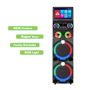 Altavoz de Karaoke con Pantalla Táctil y Micrófono, 1200W, con Reproducción de Video por WiFi, GD-1419, en Oferta