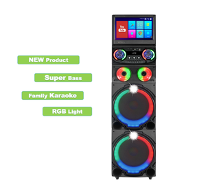 Touchscreen 1200W Partybox <span class=keywords><strong>Speaker</strong></span> Wifi Aansluiting GD-1419 Dj Party <span class=keywords><strong>Speaker</strong></span> Met Microfoon Grote Karaoke <span class=keywords><strong>Speaker</strong></span> Met Video Afspelen - Product Image 2