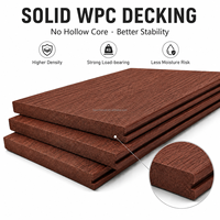 Plancher extérieur en WPC solide, imperméable, anti-termites, antidérapant, pour balcon, bord de piscine