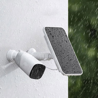 Technologie HPBC, design tout noir, panneau solaire en verre USB-C 8W personnalisé BC 5V 6V pour caméra de sécurité