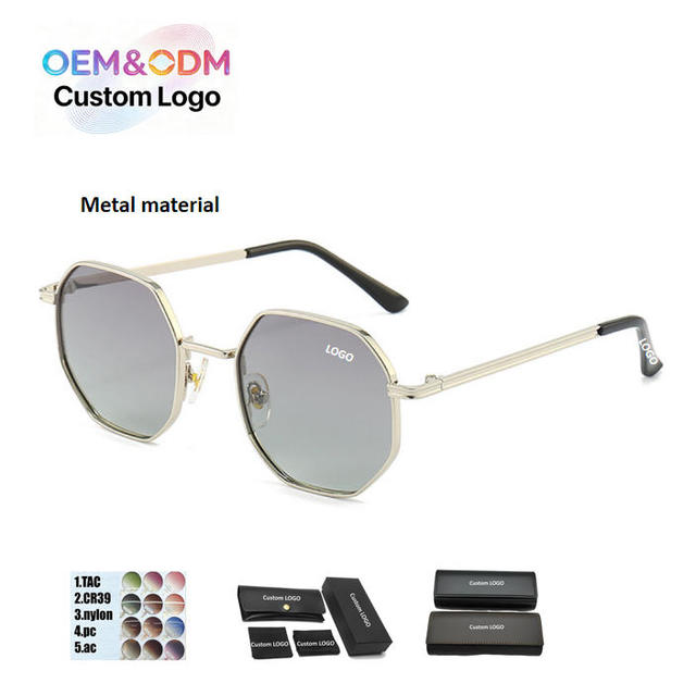 New MOOHE Classic Polygonal Polarized Sunglasses-Fashionable Retro Unisex Eyewear UV400 Protection Metal Frame Customizable for