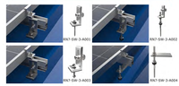 Support de panneau solaire pour toit en céramique, poutre en bois, 220V, aluminium 6005-T5, pour toit métallique, vente en gros