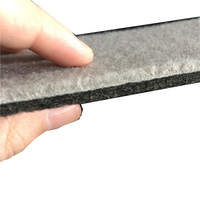 Vente d'usine tissu imperméable non-tissé polyester noir tapis de voiture rouleau de tapis automatique