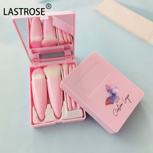 ชุดแปรงแต่งหน้าสีชมพูแบบขายส่ง ชุดแปรงเครื่องสำอางสำหรับเดินทาง สร้างแบรนด์ของคุณเอง แปรงสำหรับผู้หญิงแต่งหน้า - Product Image 2