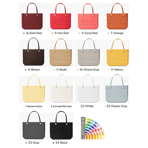 Sac de plage d'été pour femmes, grande capacité, deux ouvertures, en EVA, imperméable, réutilisable, lavable, à porter à l'épaule, pour le shopping - Product Image 4