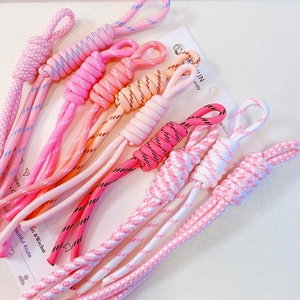 High-Performance Charm <b>Braided</b> Lanyard Keychain Handbag DIY Rope Knot Paracord <b>Accessory</b> Made From Durable Polyester - Product Image 4