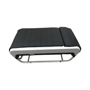 Silla eléctrica de masaje facial, asiento plegable para spa, ajustable, color negro