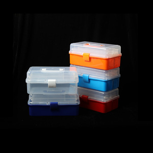 Toolbox <b>Storage</b> Box With Drawers Multi Layer Transparent Organizer For Makeup Art Nail Supplies Colorful <b>Stackable</b> <b>Container</b> - Product Image 2