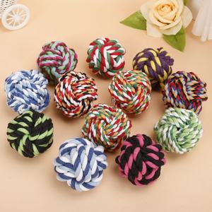 الصانع بالجملة جرو اللعب حبل صغير كرات الحيوانات الأليفة التسنين مضغ القطن لعبة تدريب الكرة - Product Image 6
