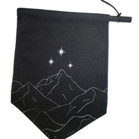 Porte-épingle personnalisé promotionnel Walling Canvas Pennats Rectangle ou Triangle Campagne Bannière en toile vierge ou noire