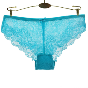 Wholesale Full Floral Lace Women <strong>Panties</strong> Mid Rise <strong>Tiny</strong> Bow Trim Slim Sexy Daily Lingerie Ready To Ship M-L-XL-XXL - Product Image 3
