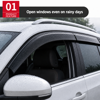 Deflectores de Viento y Lluvia para Ventanas Laterales, 4 Piezas, Accesorios para Automóviles, Kit de Estilo Exterior para GAC AION UT Super MK1 AY2 2025 2026