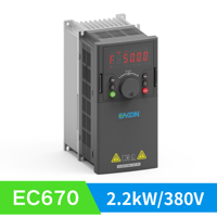 Variador de Frecuencia EC670 Trifásico 380V 2.2kW, Inversor de Frecuencia Variable (VFD/VSD) para Elevadores