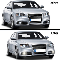 Feux antibrouillard LED blancs de remplacement de haute qualité pour Audi A4 B6 2001 2002 2003 2004 2005 avec anneau Angel Eyes