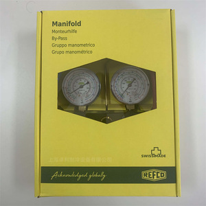 Manómetro Doble de Carga de Refrigerante Swiss REFCO BM2-6-DS-R22 para R22 R134A R404A R32 R410A, Piezas de Aire Acondicionado - Product Image 5