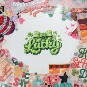 Transferencias DTF Personalizadas de Salud Mental para el Día de San Valentín, Día de San Patricio, Transferencia Térmica DTF de la Suerte para Camisetas para Niños - Product Image 2