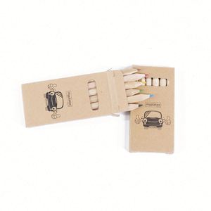 Hot Sale Custom Natural Wood Colored Pencil Set in Kraft Paper <b>Box</b> for Child - Product Image 3
