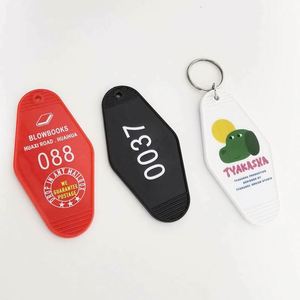 Wholesale Custom logo Printing Plastic Motel Keychain for Promotion - Product Image 4
