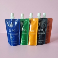Pochette à bec verseur personnalisée de qualité alimentaire, pochette à bec verseur autoportante avec fenêtre pour aliments liquides