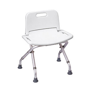 Asiento de Ducha Plegable Blanco, 47 cm de Largo, 13.5 cm de Ancho, 41.5 cm de Alto, Equipo de Seguridad para Baño - Product Image 1