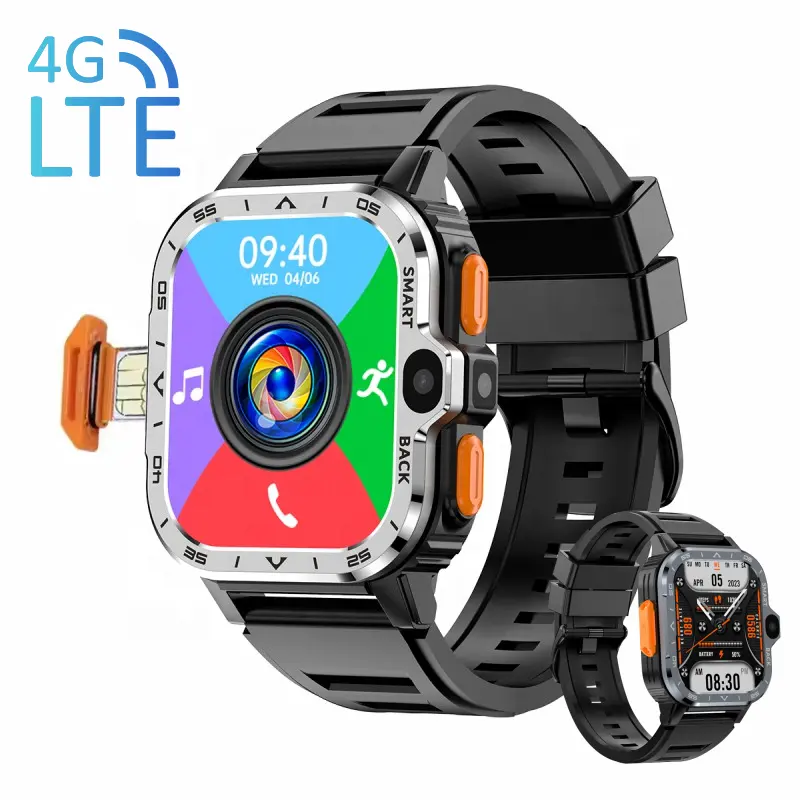 Smartwatch PGD GPS NFC 64GB ROM 4GB RAM SIM Card 4G Smartwatch 2.03 pollici HD schermo WIFI Smart Watch orologio PGD