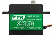 Servomoteur numérique HV étanche PTK 8832 MG-D 60g avec engrenages métalliques, moteur à noyau, couple de 28 kg pour avion RC à voilure fixe, voiture RC, hélicoptère, robot