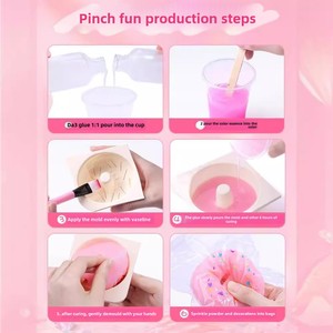 Molde de silicona hecho a mano con forma de garra de gato para amasar, kit de materiales DIY para niñas, juego de juguetes personalizables para desestresarse. - Product Image 4