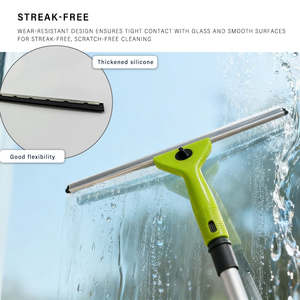 Kit de nettoyage de vitres <span class=keywords><strong>professionnel</strong></span> 2 en 1 avec perche télescopique et <span class=keywords><strong>lave</strong></span>-vitres en microfibre - Product Image 4