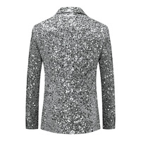 Vestes de costume à sequins pour hommes, blazer de soirée scintillant, costume de spectacle, manteau décontracté pour scène