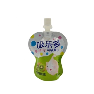 Custom Printed Shaped PET Aluminum Foil Baby Food Bag Stand Liquid Jelly Juice Spout <strong>Pouch</strong> for <strong>Milk</strong> and Beverage Packaging - Product Image 1