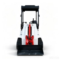 Small Tracked Loader Mini Compact Skid Steer Machine Agricultural Farm Equipment Hydraulic Gasoline Engine High Efficiency