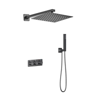 Mitigeur de douche en laiton pour salle de bain, eau froide et chaude, ensemble de douche encastré