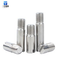 GB Standard 304 Stainless Steel Slotted Threaded Cylindrical Pins Plain Finish M2-M8 Fasteners for Mold Mechanical Positioning