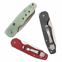 Couteau pliant G10, couteau de poche EDC, couteau pliant d'extérieur, lame en acier 9Cr18MoV, camping, vente en gros, outil de poche personnalisé