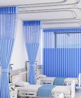 Tissu médical personnalisé tissé, antibactérien, antistatique, ignifuge, pour rideaux de cabine d'hôpital, draps de lit médical et blouses chirurgicales