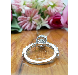 Anillo de Compromiso y Boda de Oro Sólido de 14K con Diamante Solitario VVS de 1 Quilate, Corte Brillante, Cultivado en Laboratorio, Certificado por IGI, para Mujer - Product Image 6