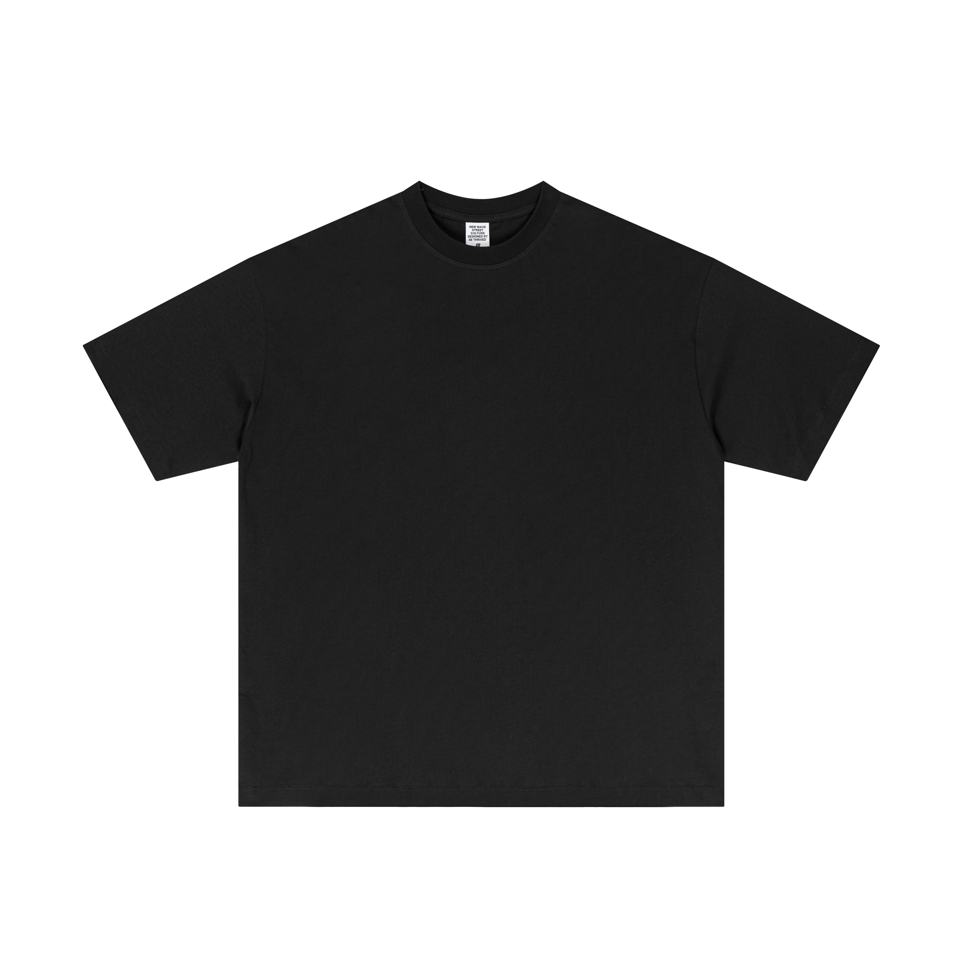 High-End Custom Graphic Heavyweight 100% Cotton Oversized Men's T-Shirt Streetwear Dropped Shoulder Cool Feeling Casual Solid