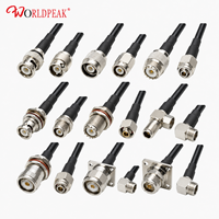 Câble coaxial RG213 robuste personnalisé par le fabricant avec connecteurs RF multiples N UHF BNC pour l'assemblage d'antennes de radioamateur et de diffusion
