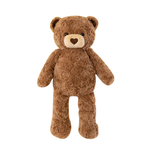Oso de Peluche Marrón Creativo, Juguete de Peluche Súper Suave Relleno de Algodón PP, Bordado, Regalo de Cumpleaños para Niños Unisex - Product Image 1