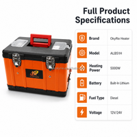 OkyRie Produk Terbaru 12V 24V 220V Mirip dengan AC Diesel Webasto dan Kotak Perkakas Plastik 5KW untuk Truk Kipas Truk
