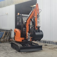 Excavator Crawler Fullwin 3 Ton 11.8kW Mini Digger 0.025m3 Bucket Alat Berat Konstruksi Pemindahan Tanah Kehutanan