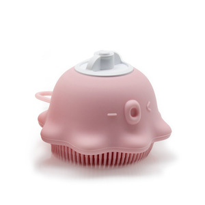 Cepillo de silicona suave <span class=keywords><strong>para</strong></span> el pelo <span class=keywords><strong>para</strong></span> bebé, cepillo de limpieza de cuero cabelludo, <span class=keywords><strong>para</strong></span> ducha - Product Image 6