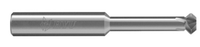 Couteaux de chanfreinage supérieur et inférieur TIALN revêtus 55HRC pour acier au tungstène et aluminium à 90° pour machines aérospatiales spécialisées