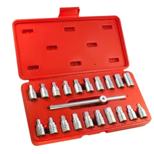 Oem Manufacturer Oil Drain Plug Key Tools 21Pcs/Set Sump Plug Socket Key -3/8"