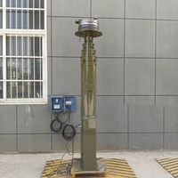 Mât d'antenne télescopique multi-vis robuste de 7 m, faible bruit, en alliage d'aluminium, charge supérieure de 50 kg, durable pour usage industriel